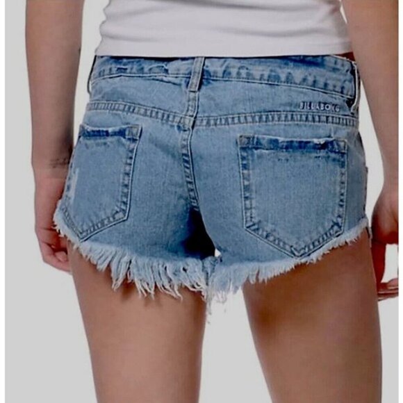 BILLABONG Laneway Frayed Hem Denim Short Sz 3 - Picture 2 of 7